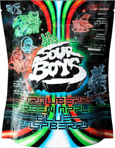 Red Green Blue Sour Gummies