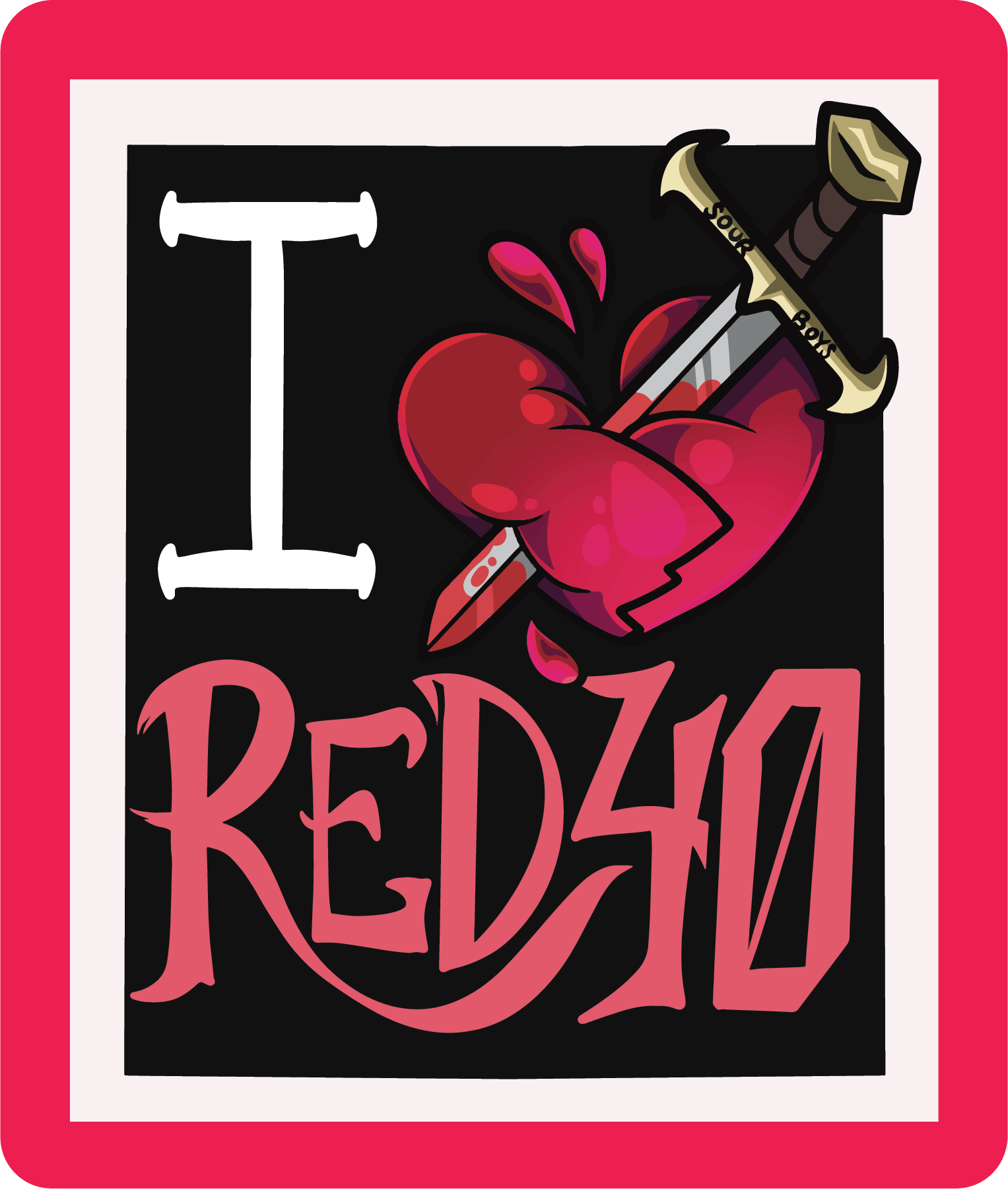 Red 40 Sticker