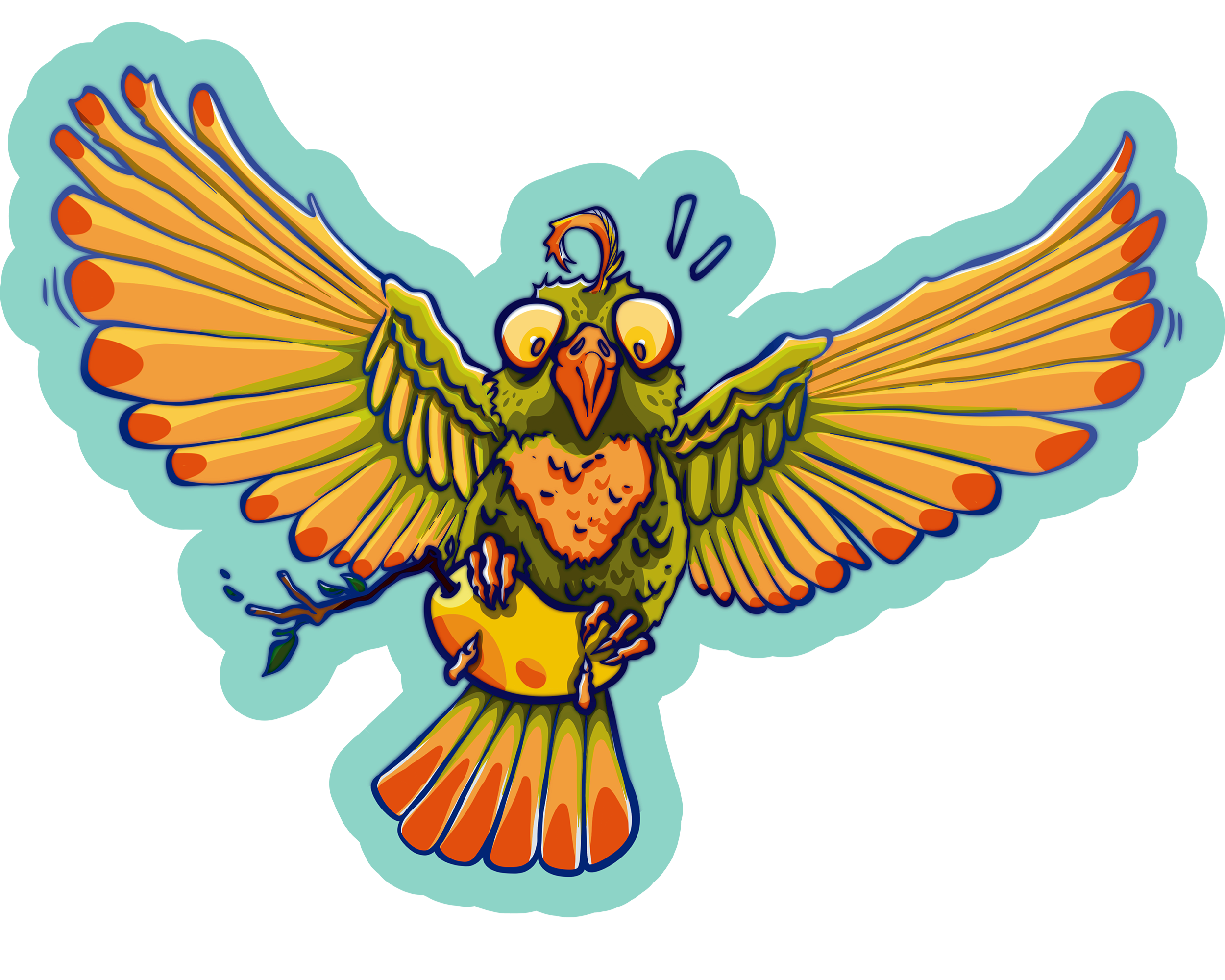Mango Thief Sticker