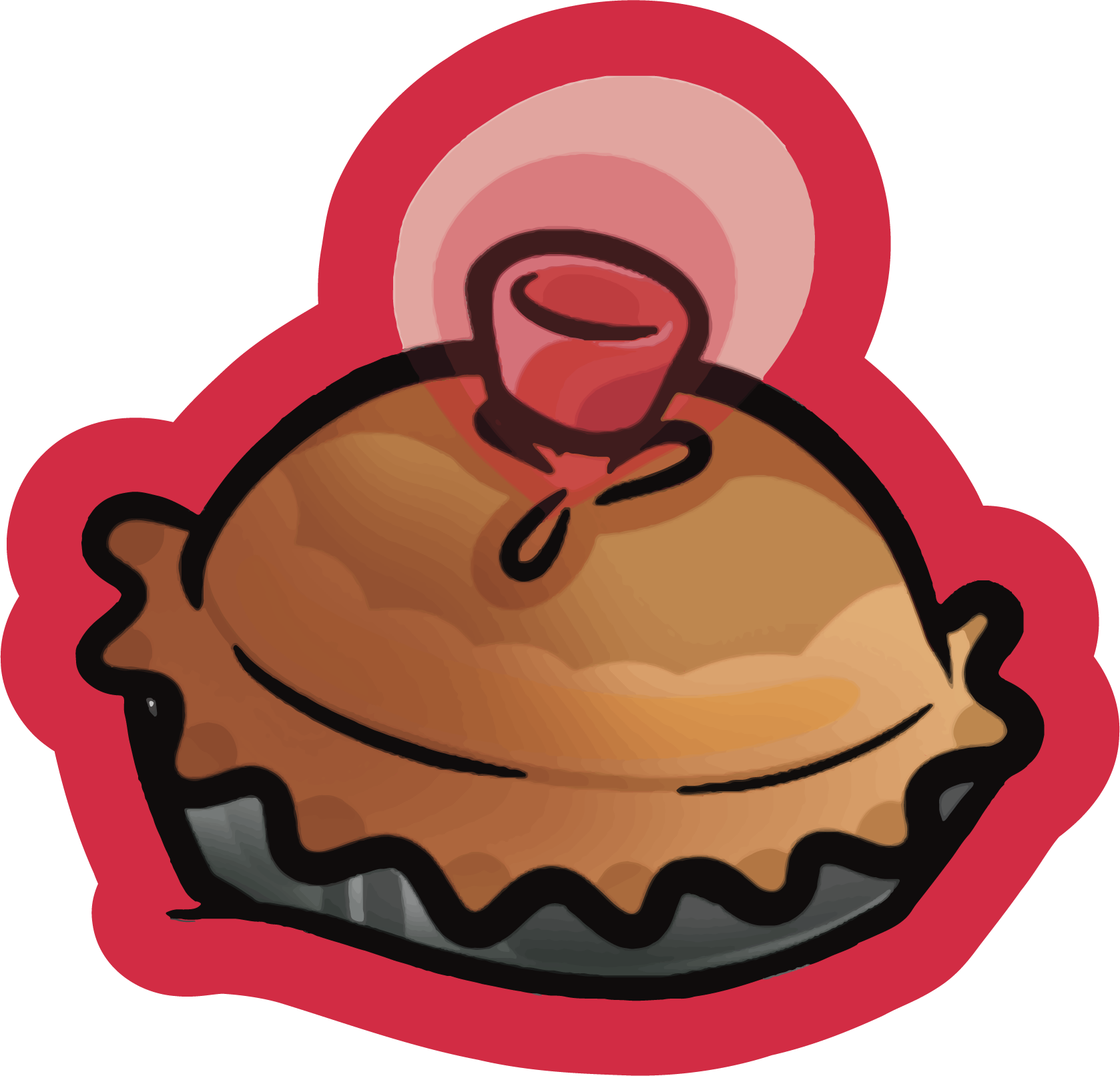 Pie Landmine Sticker