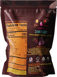 Grape Cherry InsomniSnacks Sour Gummies