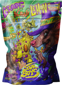Grape Kiwi Lemon Sour Gummies