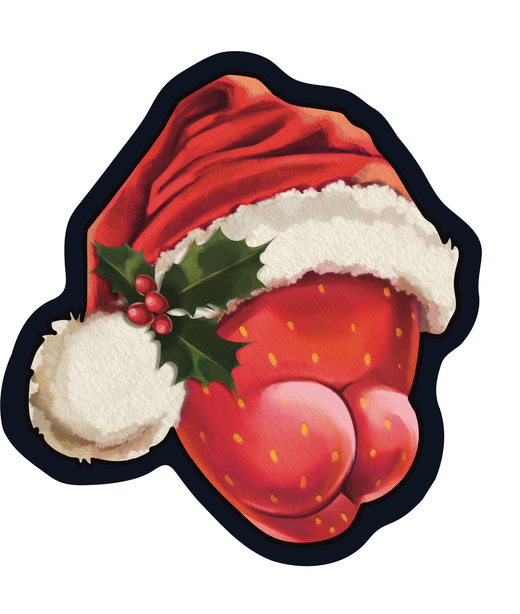 Christmas Cheeks Sticker