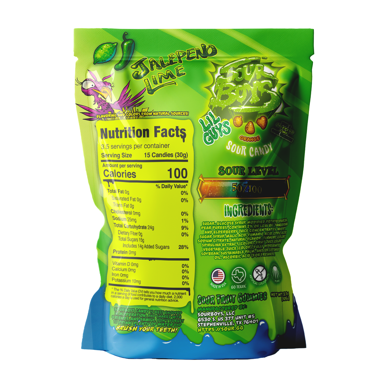 Jalapeno Lime Sour Gummies