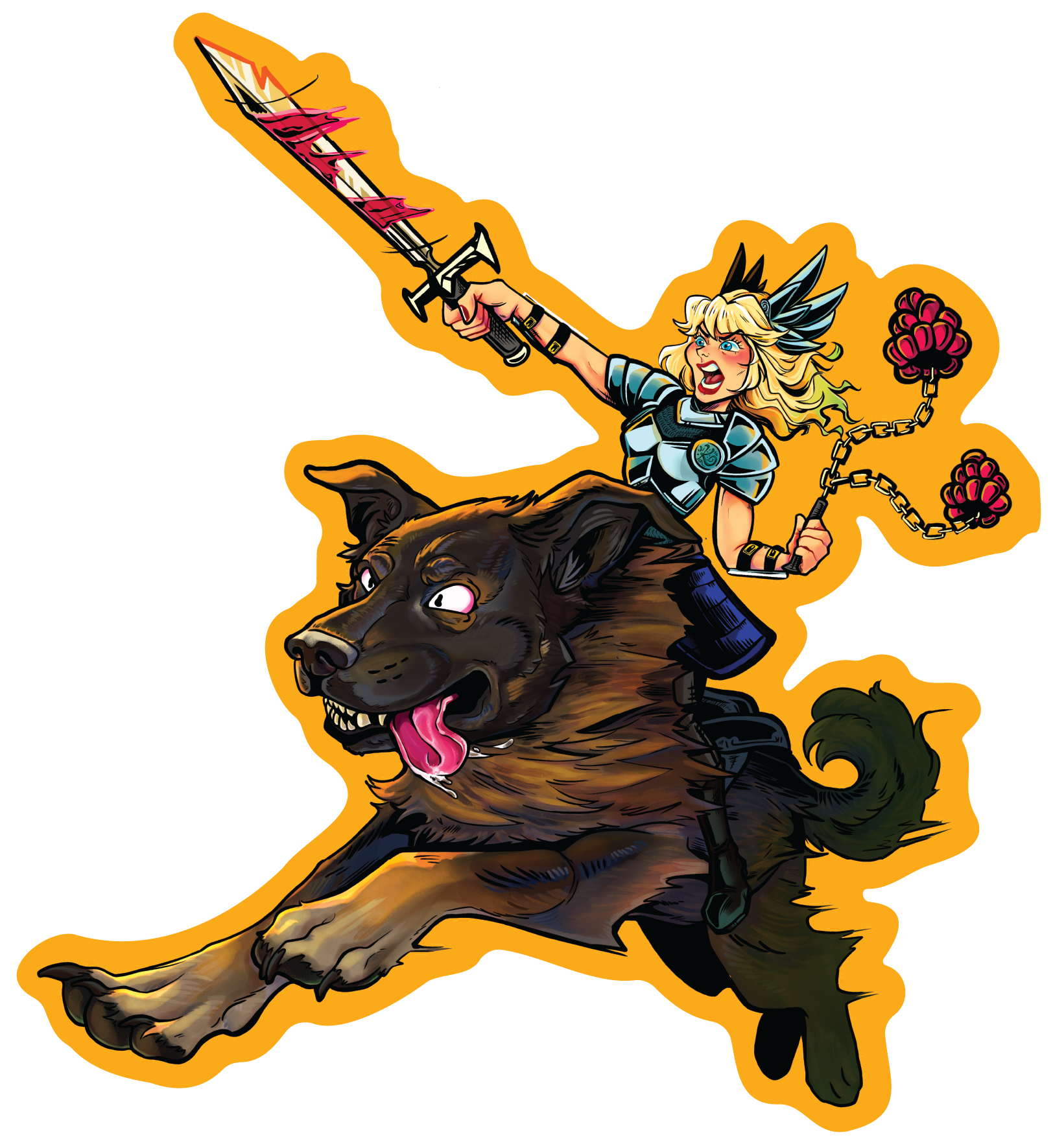 Trusty Steed Sticker