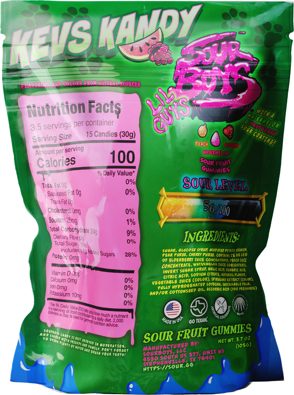 Kevs Kandy Sour Gummies