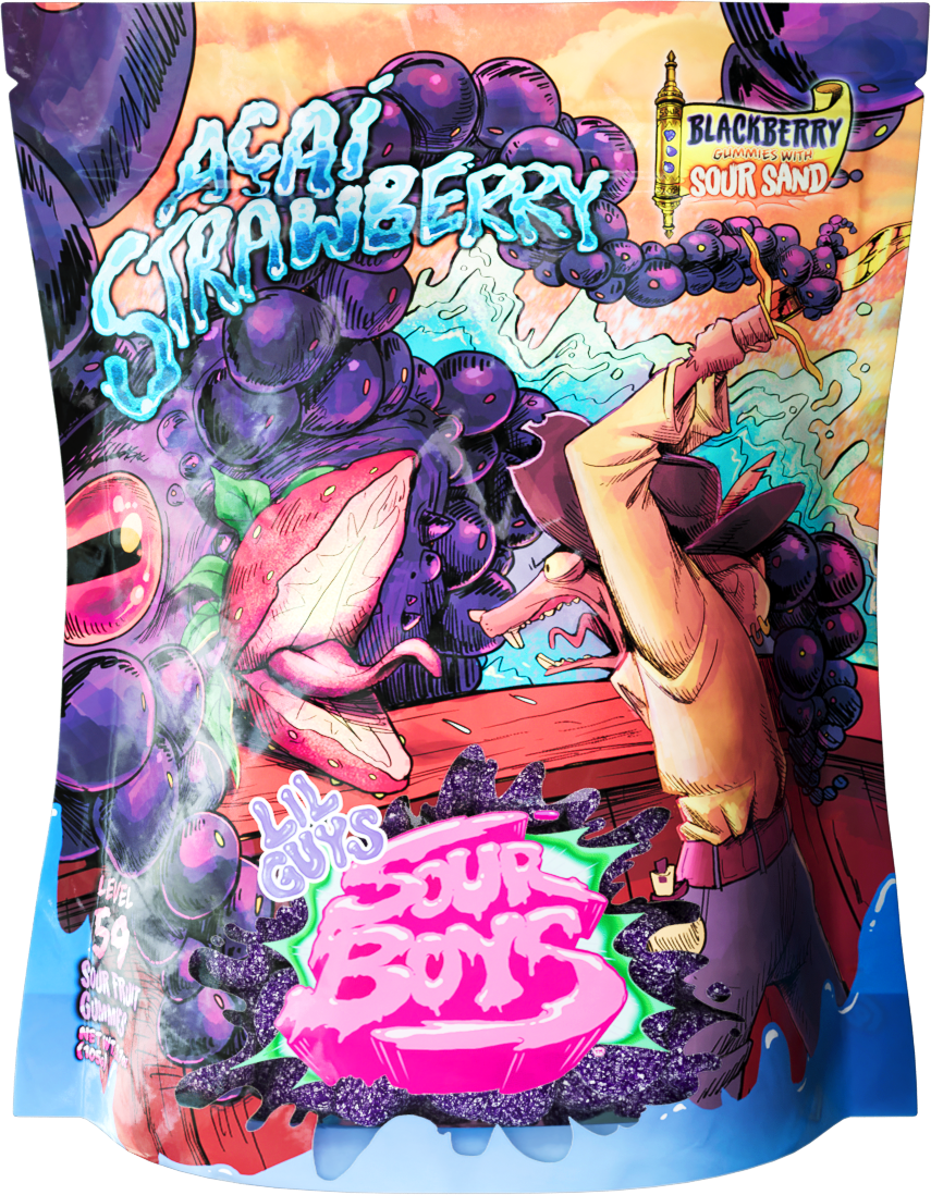 Acai Strawberry Sour Gummies