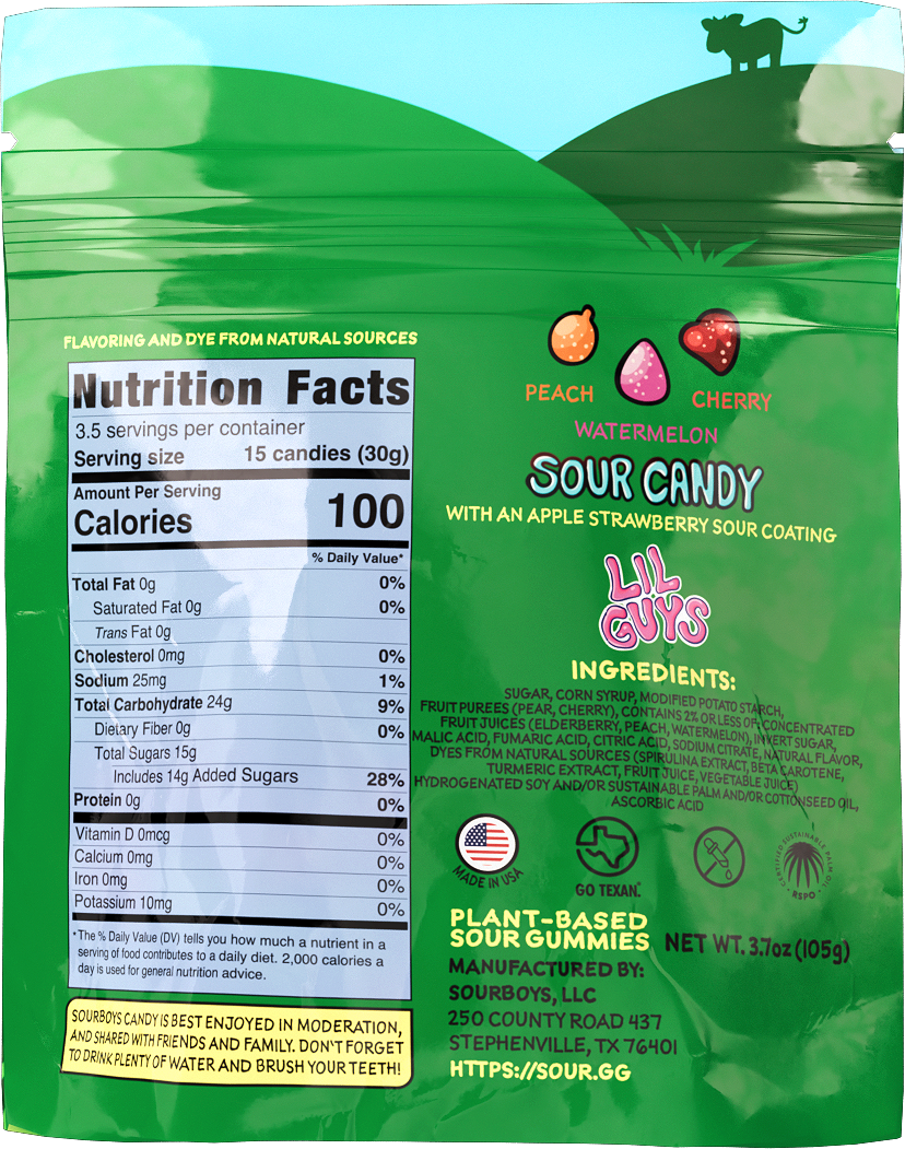 Apple Strawberry Sour Gummies