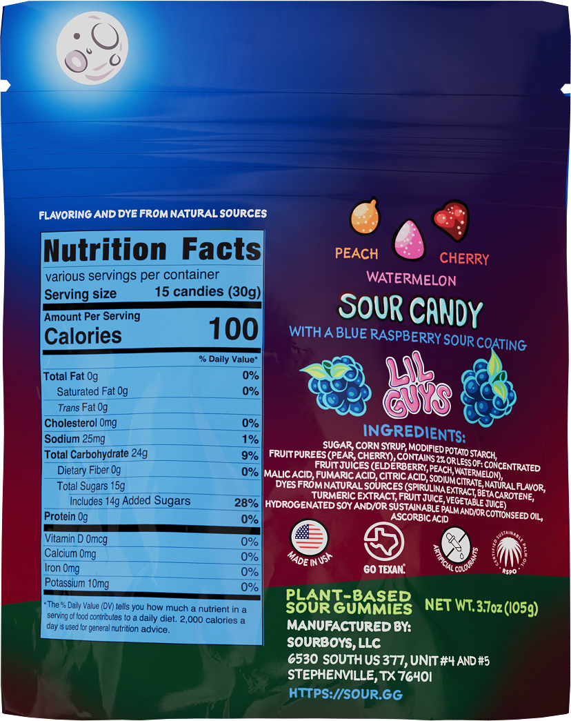 Blue Raspberry Sour Gummies