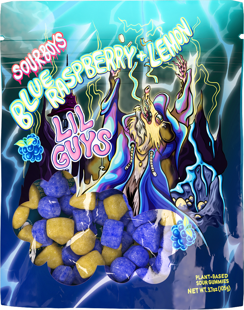Blue Raspberry Lemon Sour Gummies