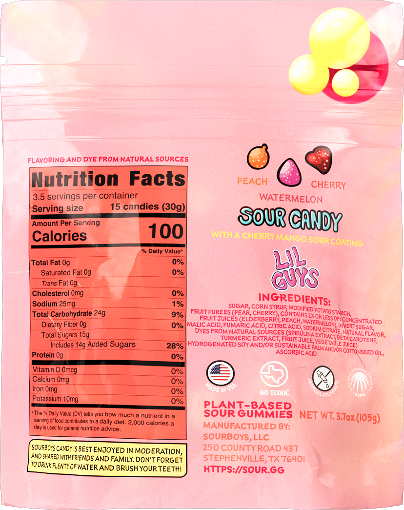 Cherry Mango Sour Gummies