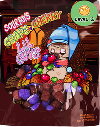 Grape Cherry InsomniSnacks Sour Gummies