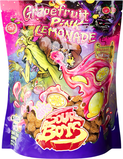 Pink Lemonade Grapefruit Sour Gummies