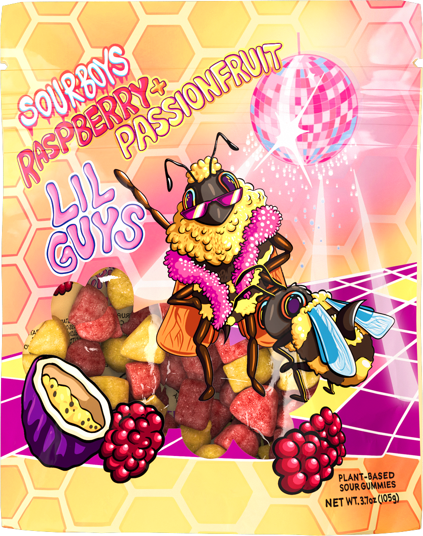 Raspberry Passionfruit Sour Gummies