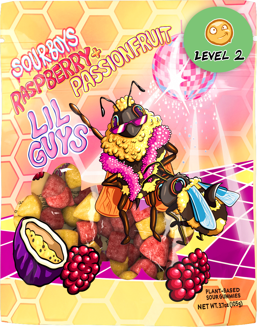 Raspberry Passionfruit Sour Gummies