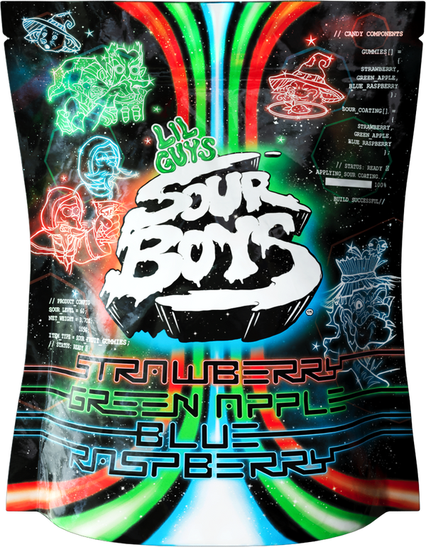 Red Green Blue Sour Gummies