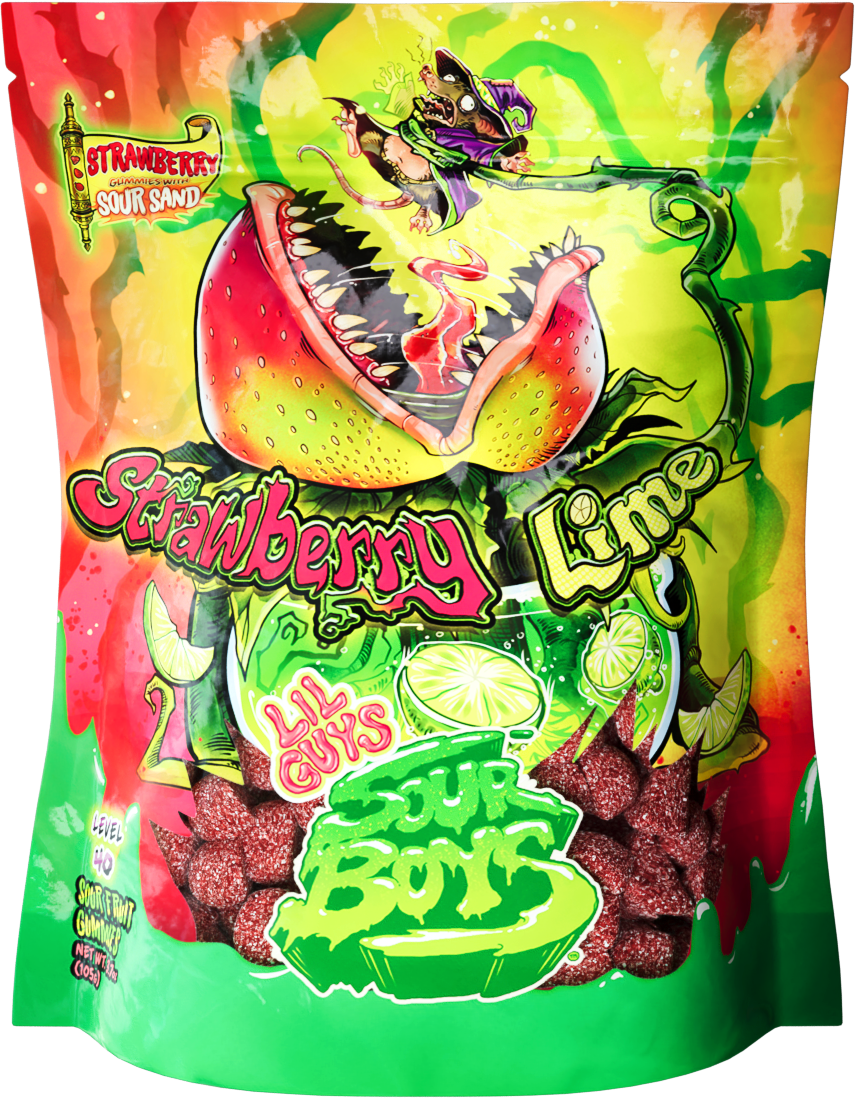 Strawberry Lime Sour Gummies