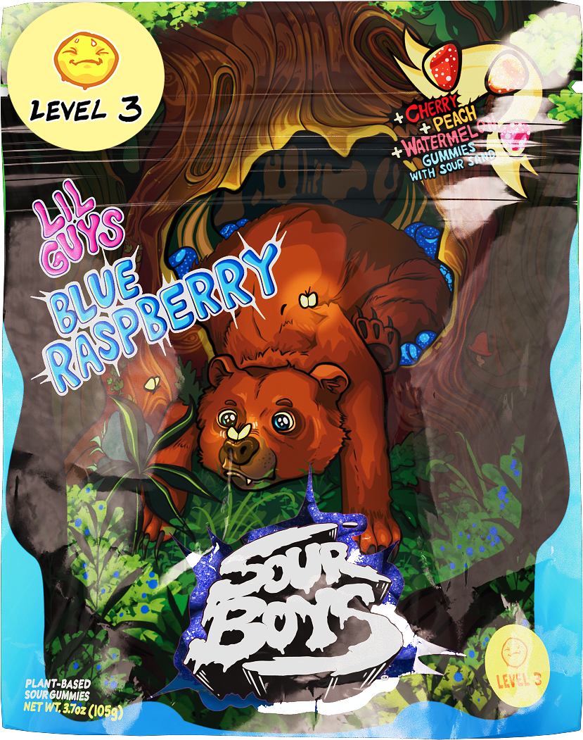 Blue Raspberry Sour Gummies