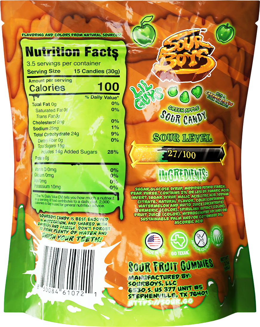Caramel Apple Sour Gummies