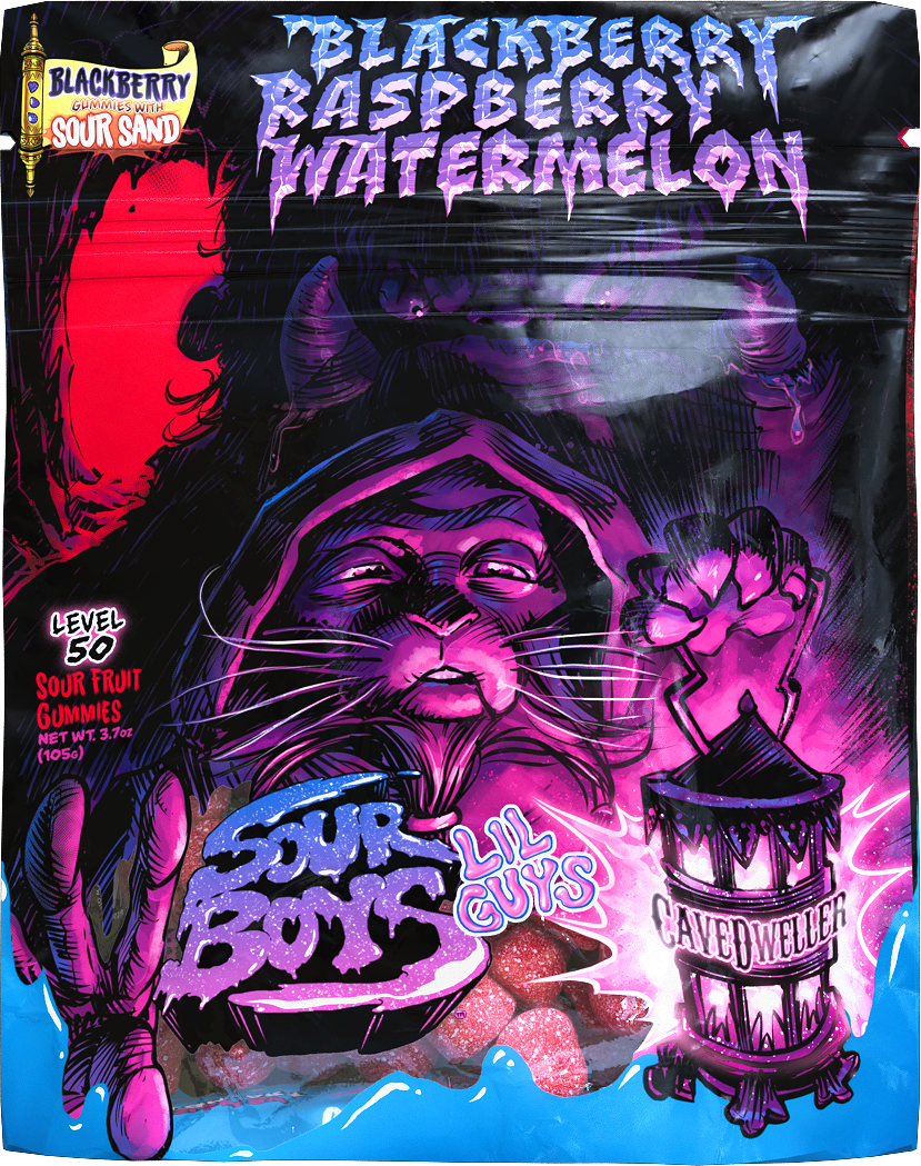 Blackberry Raspberry Watermelon Sour Gummies