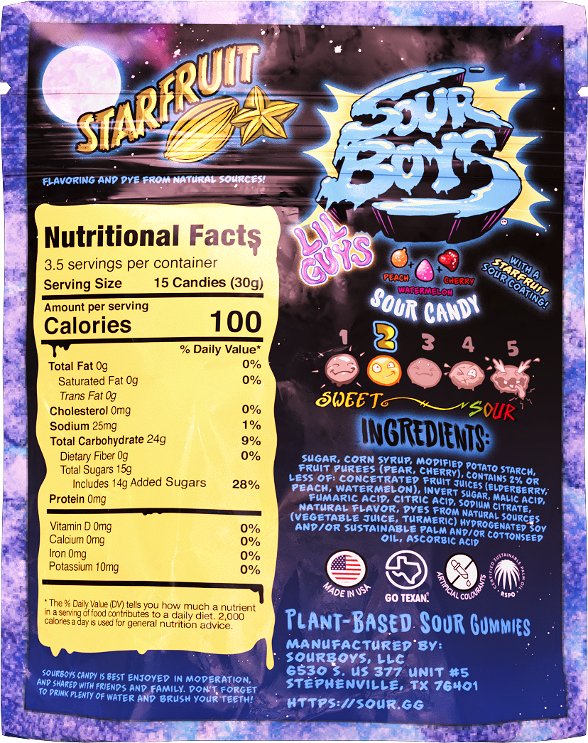 Starfruit Sour Gummies
