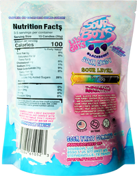 Cotton Candy Blue Raspberry Sour Gummies