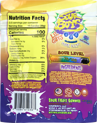 Grape Kiwi Lemon Sour Gummies