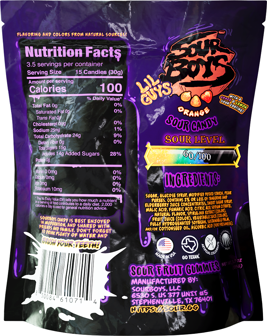 Pitch Black Sour Gummies
