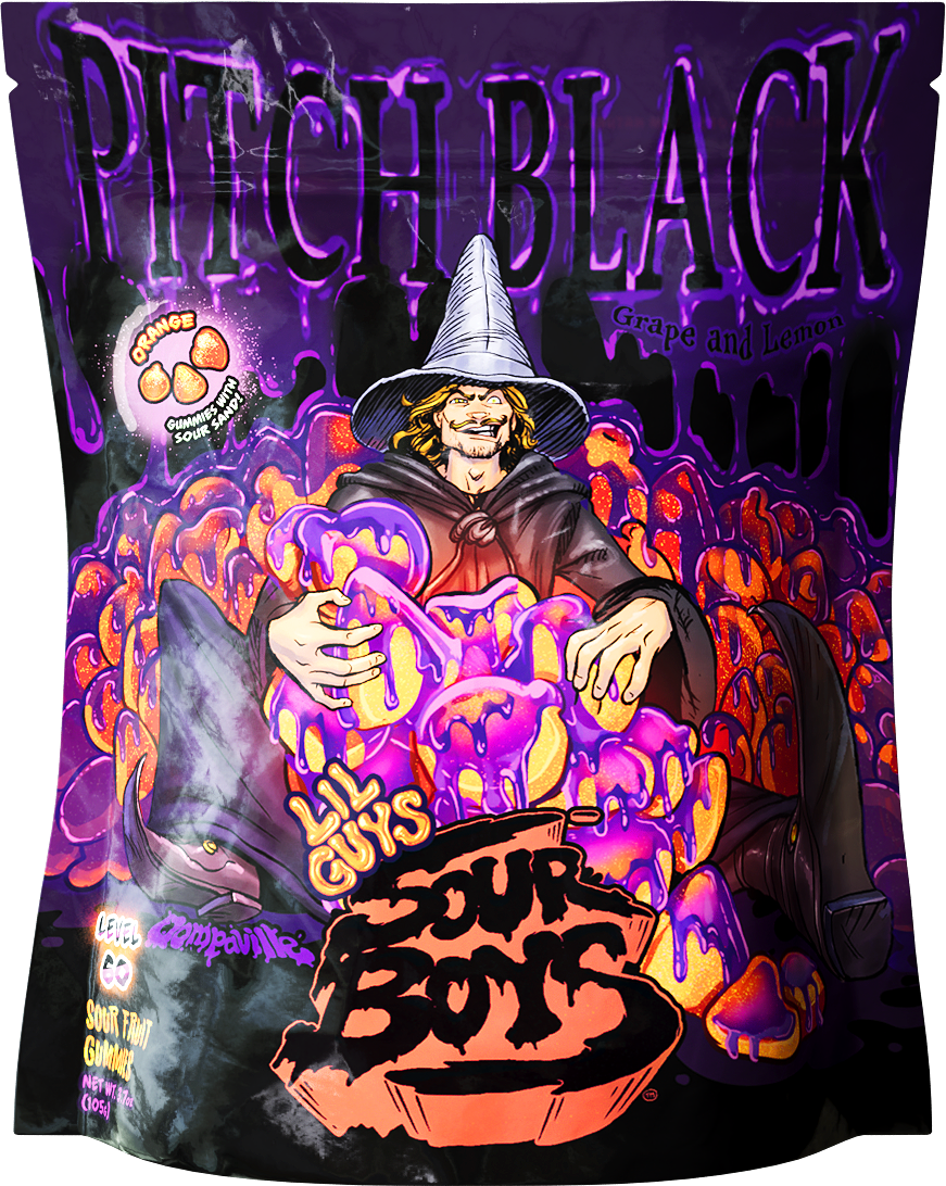 Pitch Black Sour Gummies