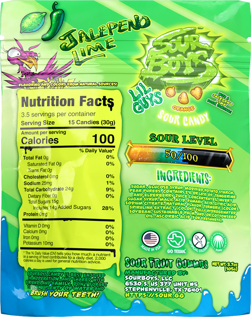 Jalapeno Lime Sour Gummies