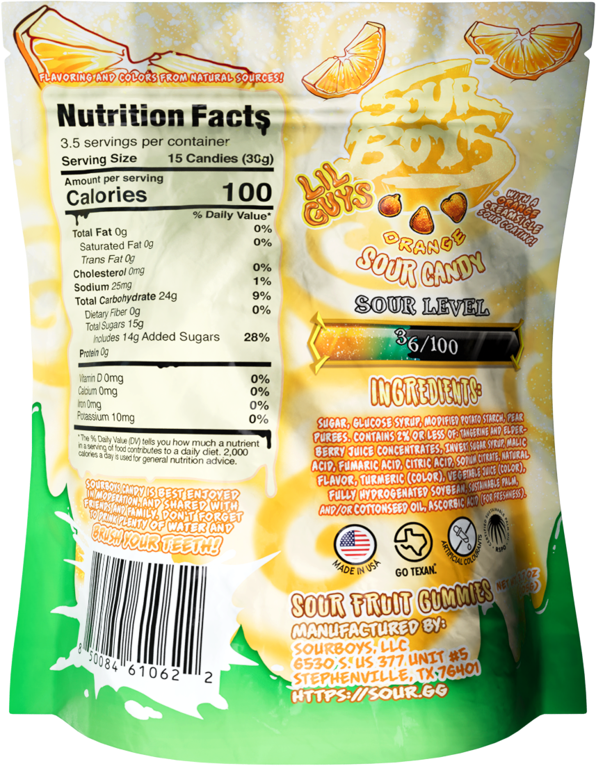 Orange Creamsicle Sour Gummies
