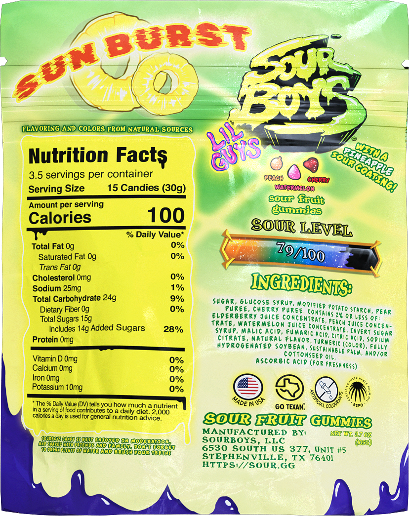 Pineapple Sour Gummies