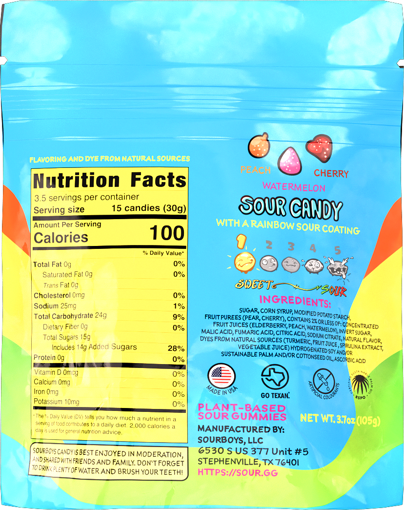 Rainbow Sour Gummies