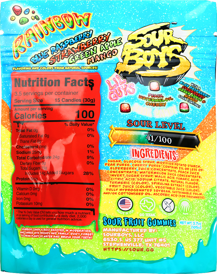 Rainbow Sour Gummies