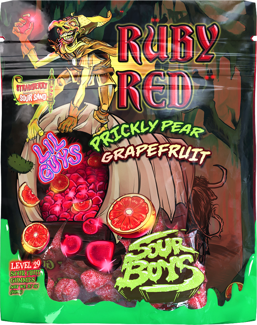 Grapefruit Prickly Pear Sour Gummies