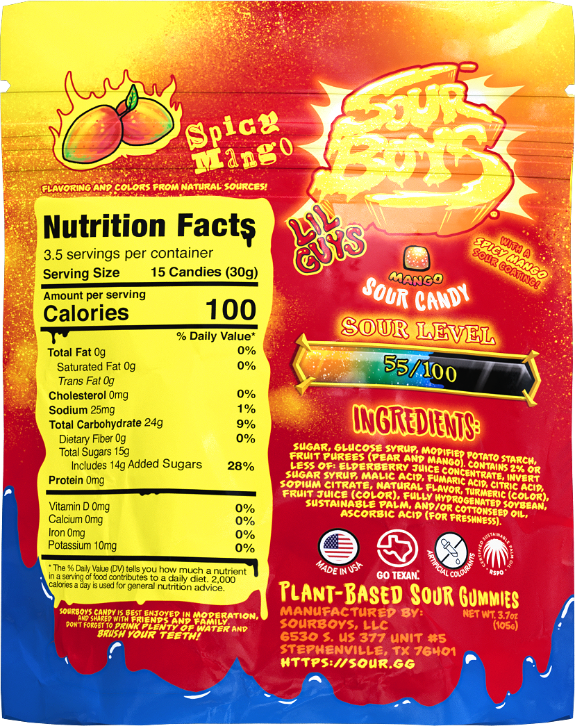 Spicy Mango Sour Gummies