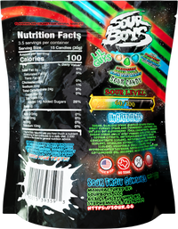 Red Green Blue Sour Gummies
