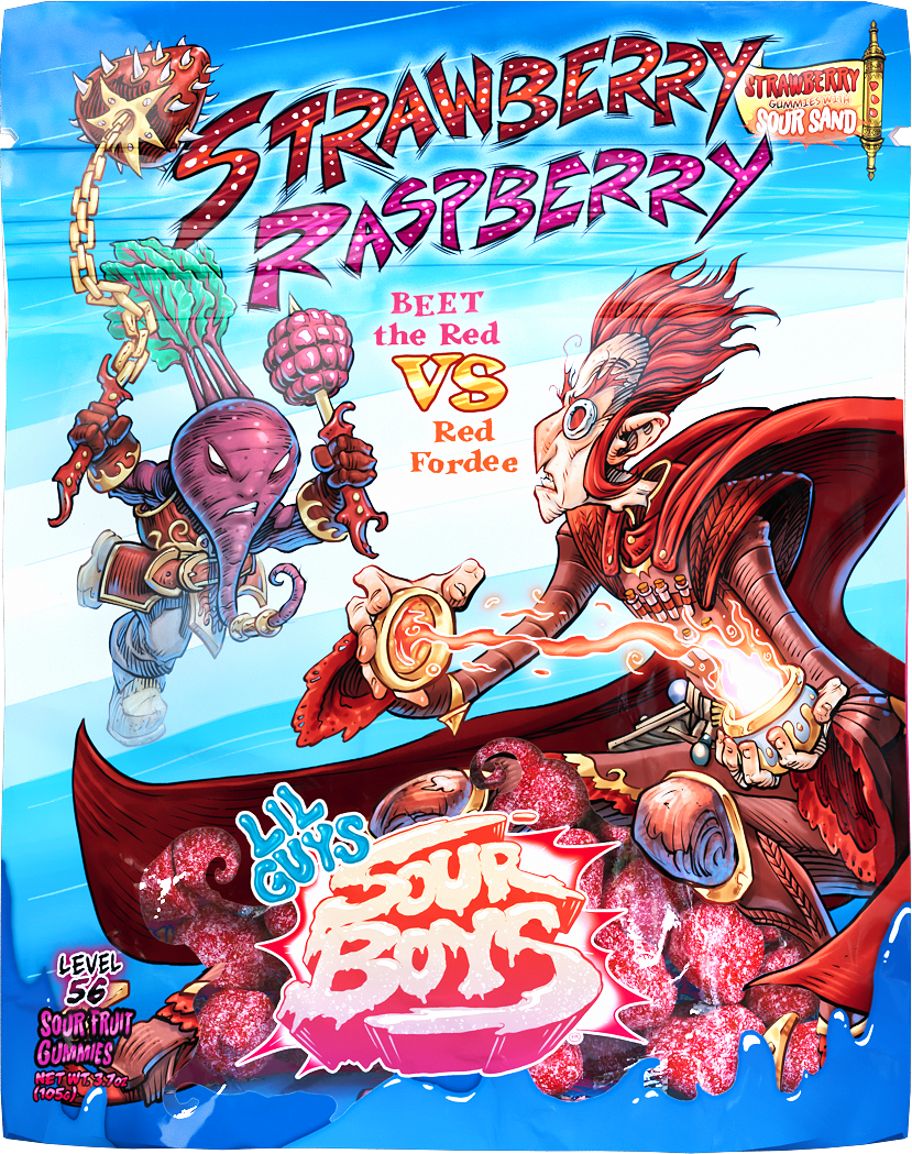 Strawberry Raspberry Sour Gummies