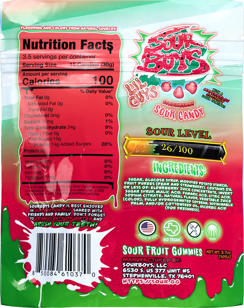 Watermelon Coconut Sour Gummies
