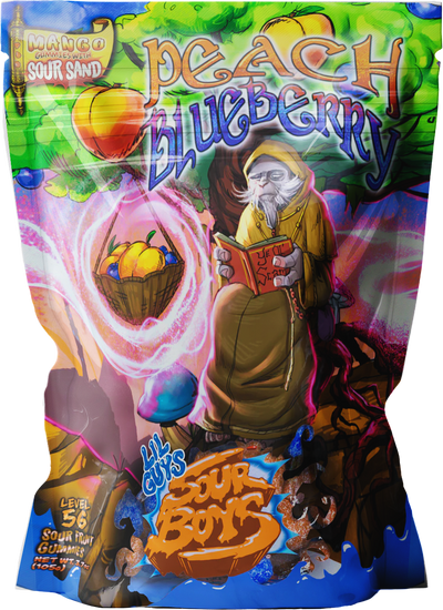Peach Blueberry Sour Gummies