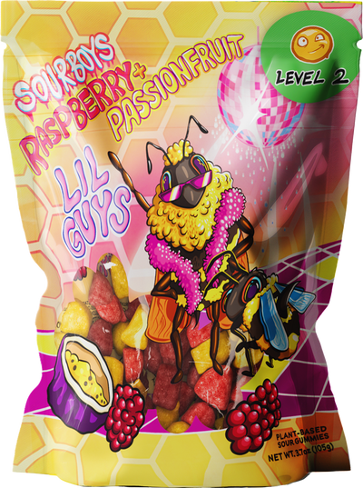 Raspberry Passionfruit Sour Gummies