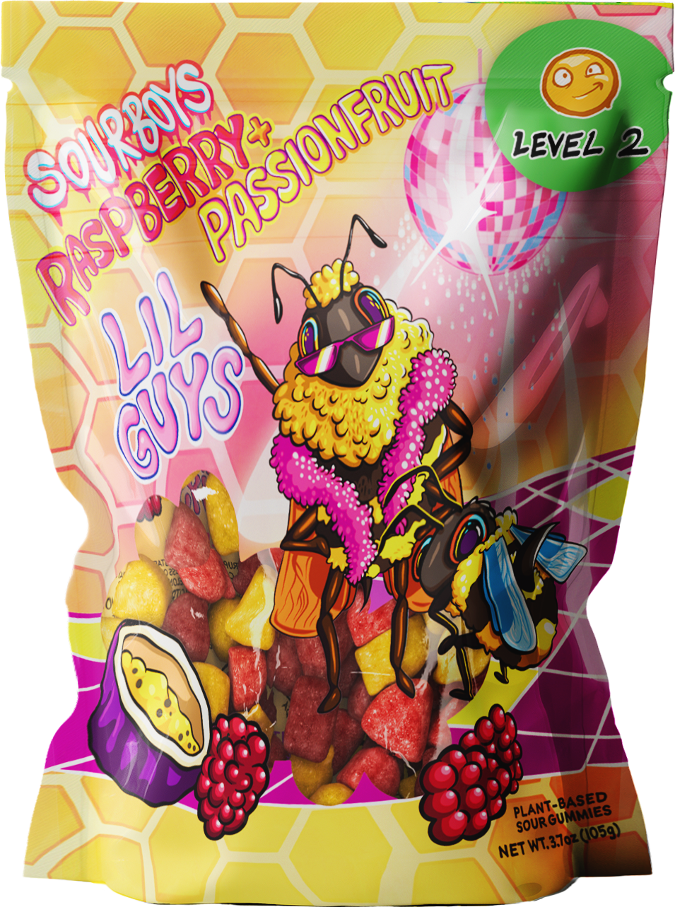 Raspberry Passionfruit Sour Gummies