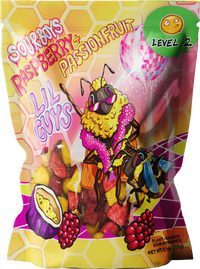 Raspberry Passionfruit Sour Gummies
