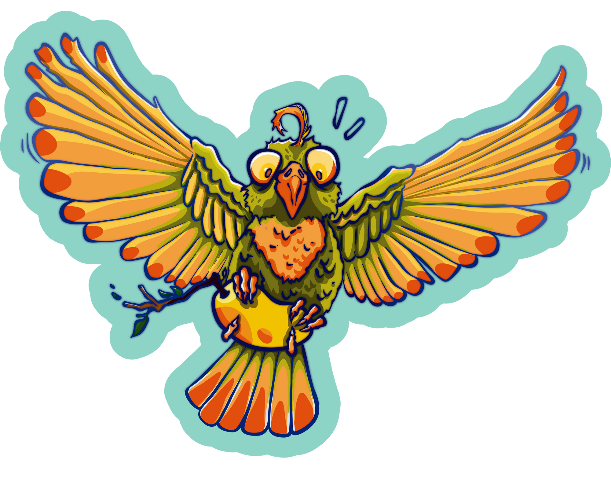 Mango Thief Sticker