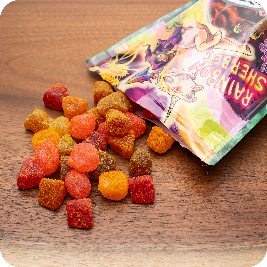 Rainbow Sherbet Sour Gummies