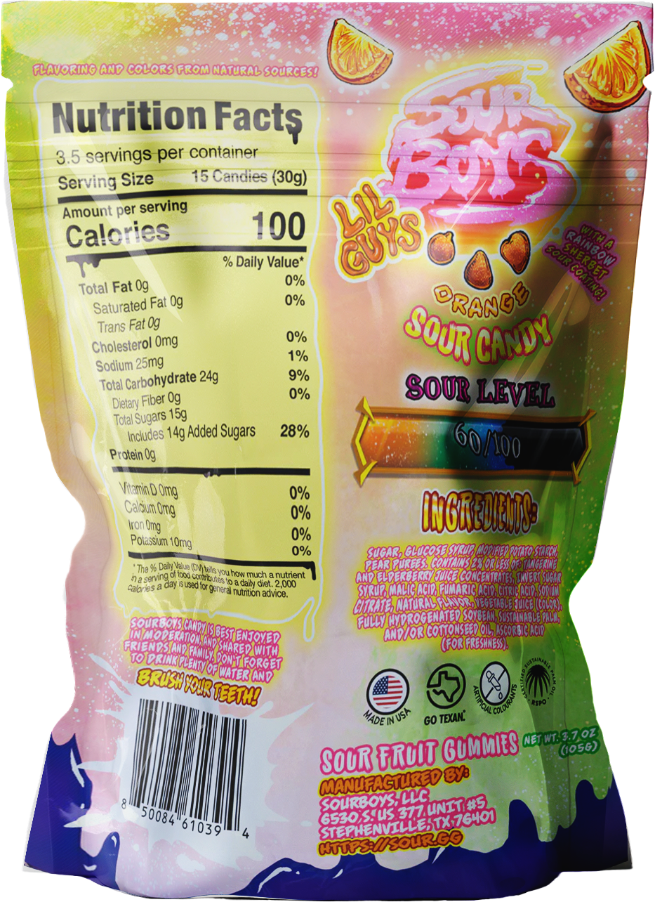 Rainbow Sherbet Sour Gummies