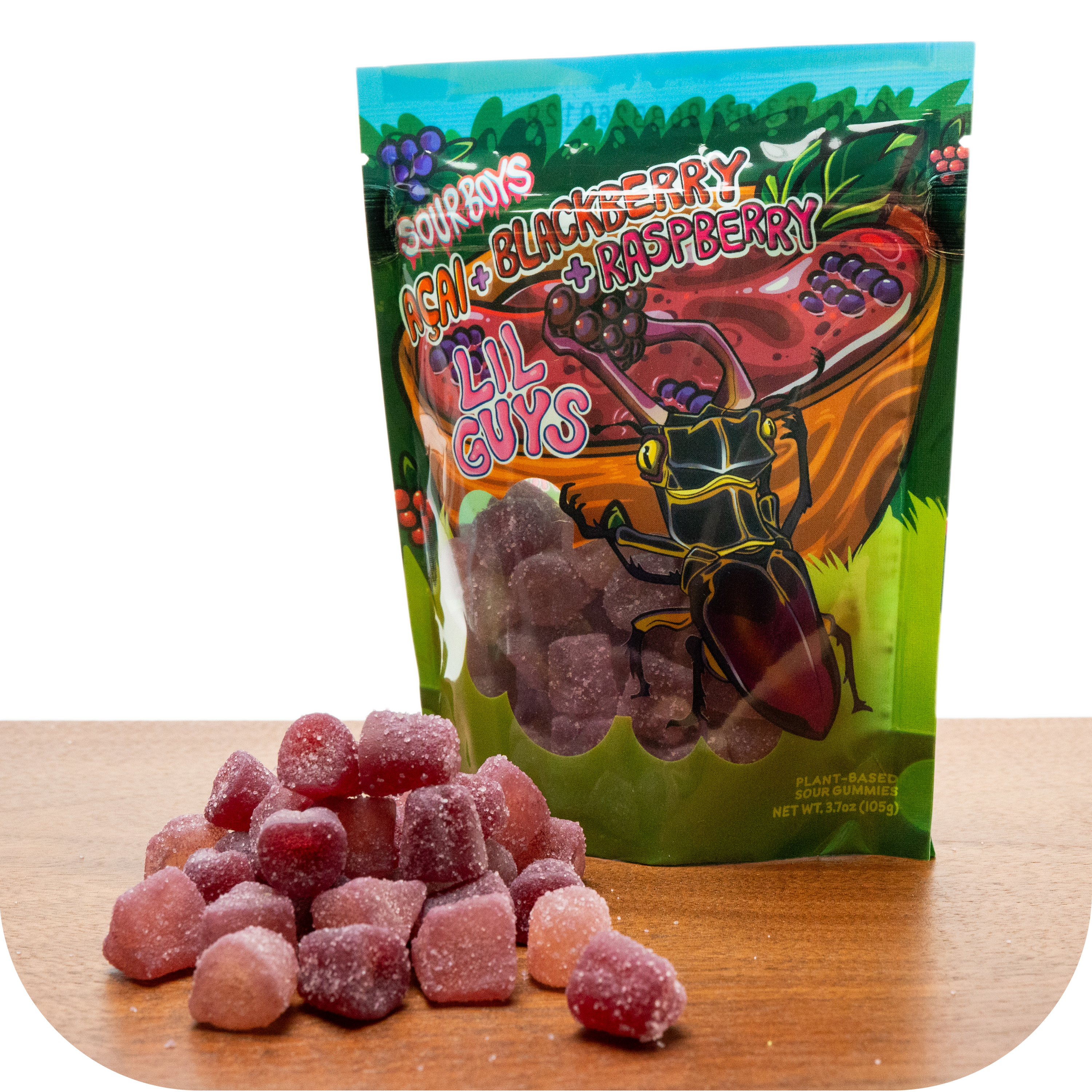Acai Blackberry-Raspberry Sour Gummies