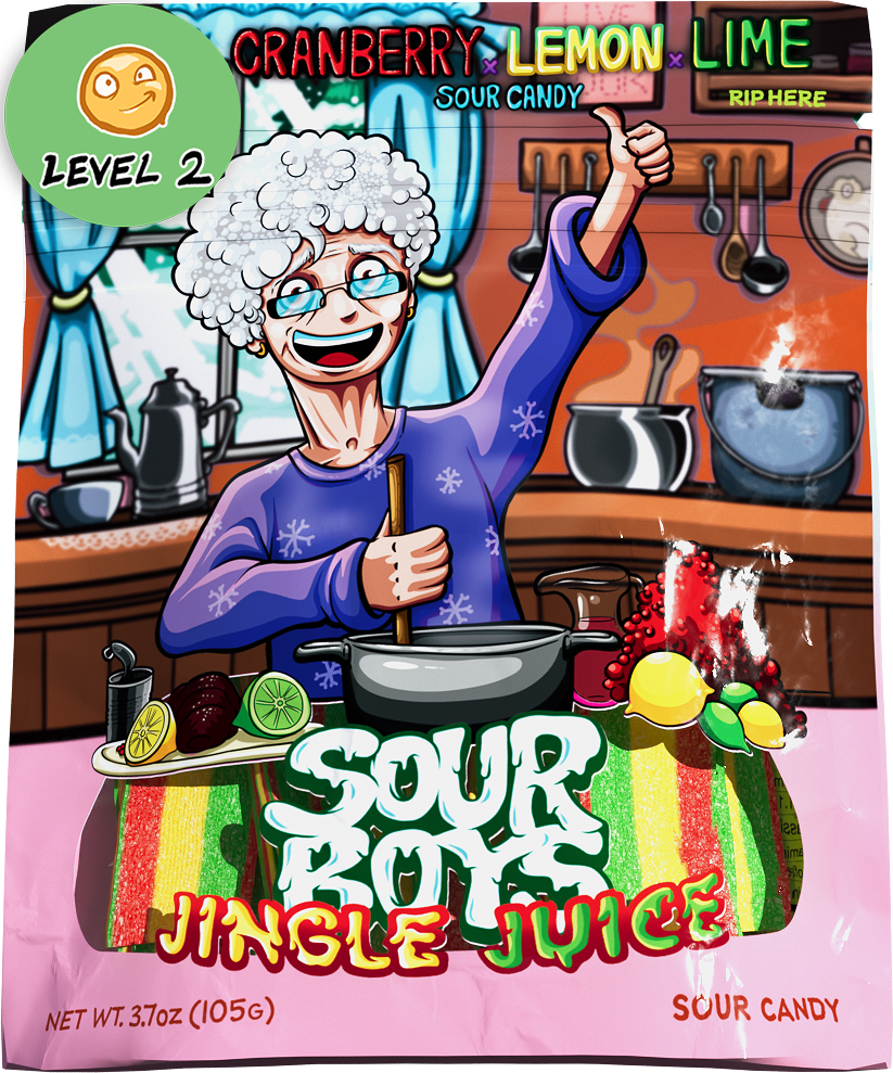 Jingle Juice Sour Belts