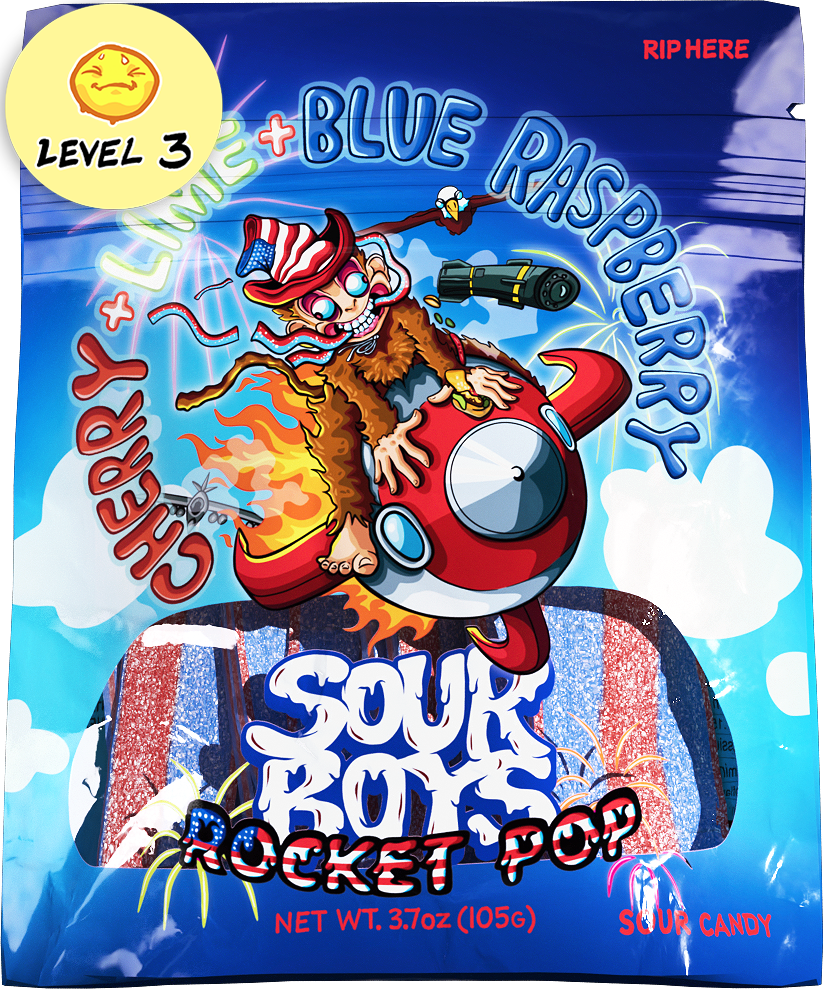 Rocket Pop Sour Belts