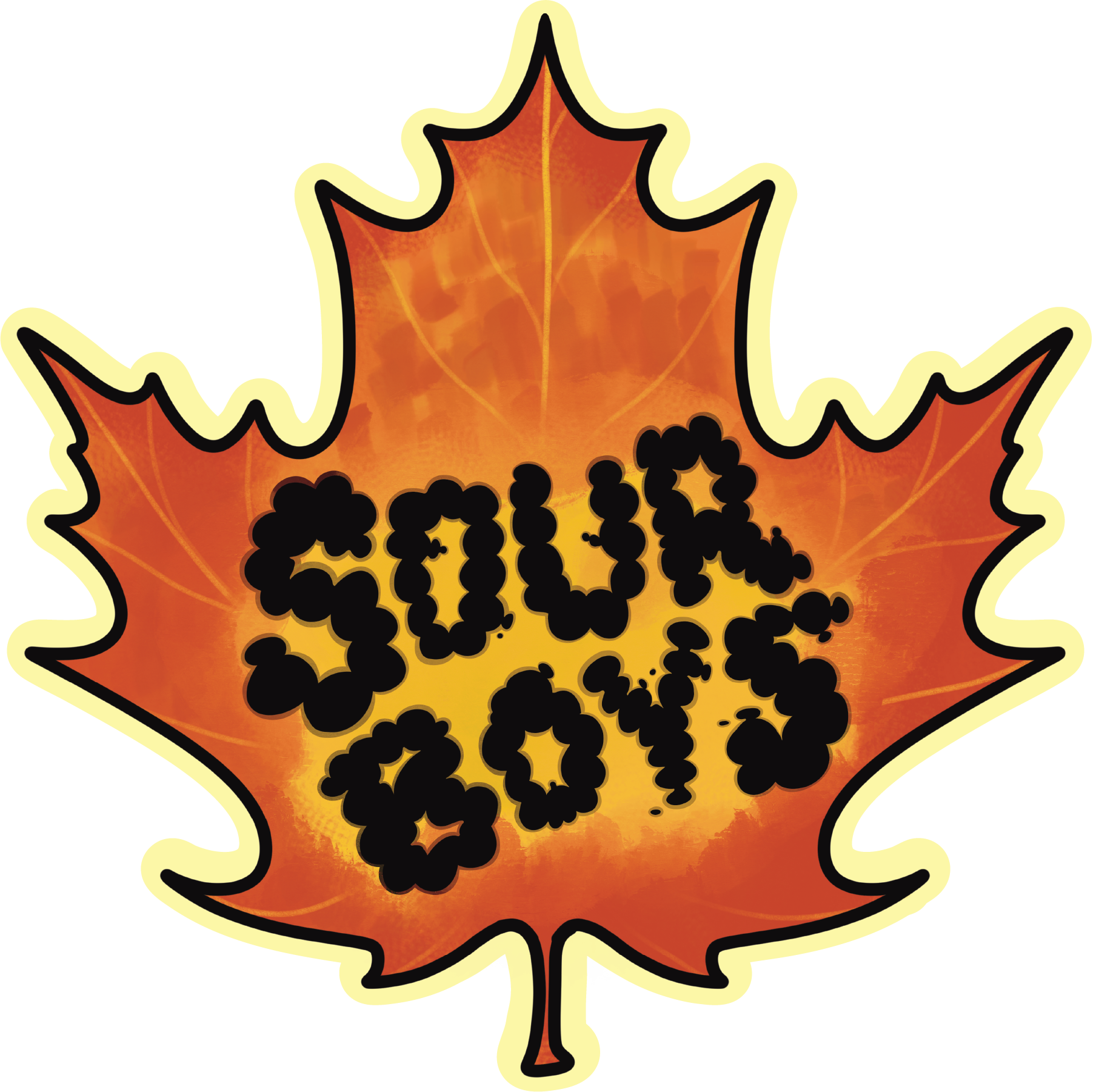 SourBoys Leaf Logo Sticker